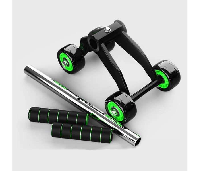 4 Wheel Ab Roller Balanced Pro Advance Wheel Roller Abdominal Fitness Trainer And Stomach Exercise Machine Equipment Workout for Men & Women AB Roller Exerciser in KSA
