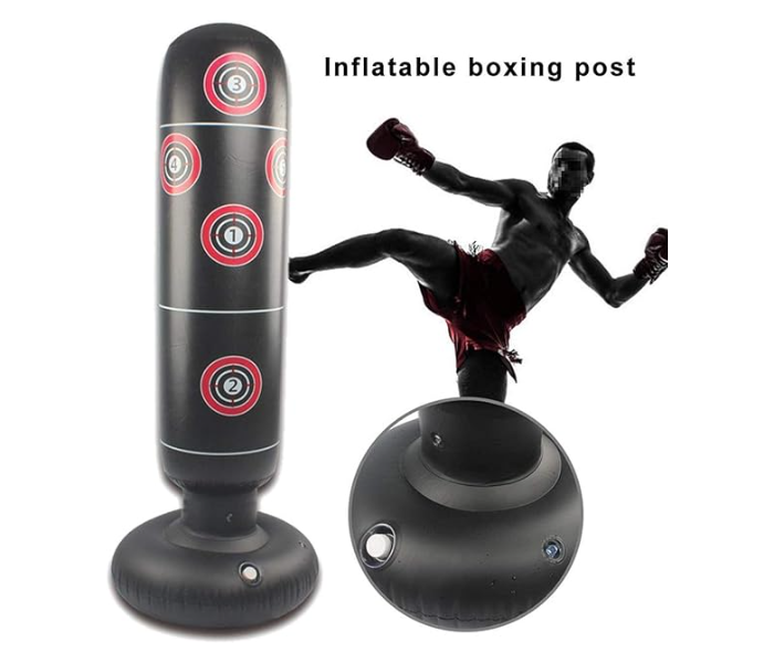 Adult Inflatable Punch Boxing Bag, 160cm, Adult Foot Punch Bag, Adult Punching Ball, Heavy Foot Fitness Equipment for Muay Thai Kickboxing Martial Arts MMA in UAE