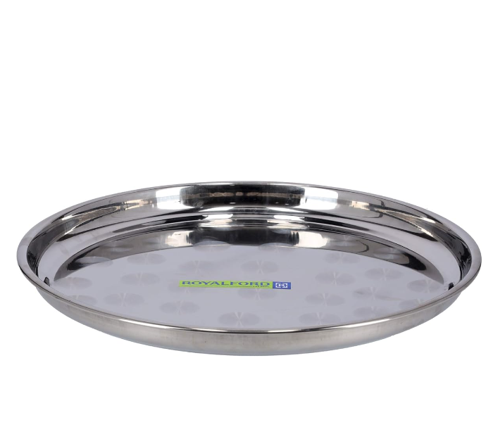 Royalford RF5343 Stainless Steel Serving Tray - Silver in UAE