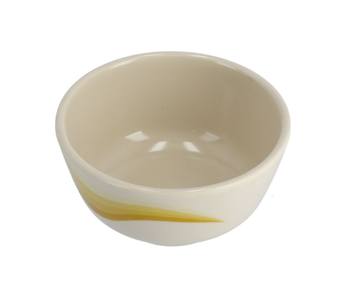 Royalford RF8704 3.5Inch Melamine Ware Super Rays Round Bowl - Beige And Yellow in UAE