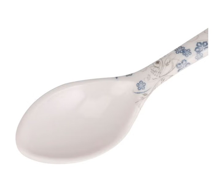Royalford RF10617 Melamine Ware Dessert Spoon 7.5 Inch - White in UAE
