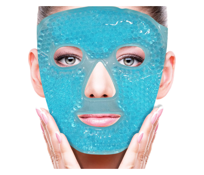 Cold Face Eye Mask Ice Pack Reduce Face Puff, Dark Circles, Gel Beads Hot Heat Cold Compress Pack, Face SPA for Woman Sleeping, Pressure, Headaches, Skin Care, Post Laser in KSA