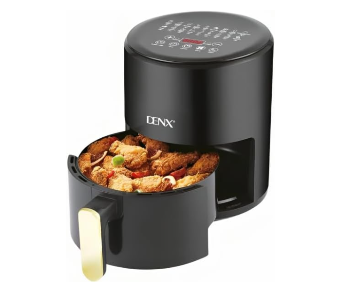 DENX Healthy Air Fryer Without Oil Capacity 6 Liters Power 2400 Watts - Black in KSA