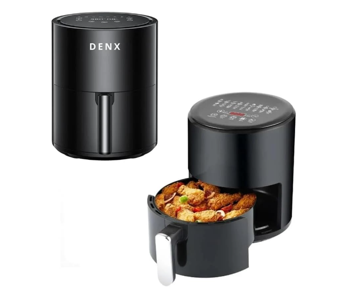 DENX Healthy Air Fryer Without Oil Capacity 6 Liters Power 2400 Watts - Black in KSA