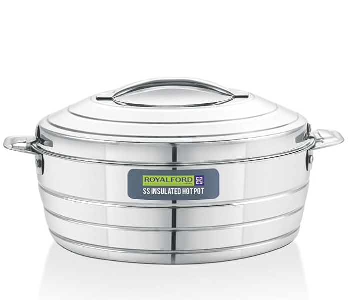 Royalford RF12856 1600ml Roxy Stainless Steel Hotpot - Silver in UAE