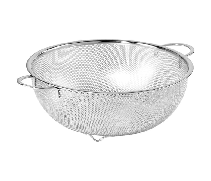 Royalford RF12683 25.5cm Large Strainer Vegetable Sifter Rice Colander - Silver in UAE