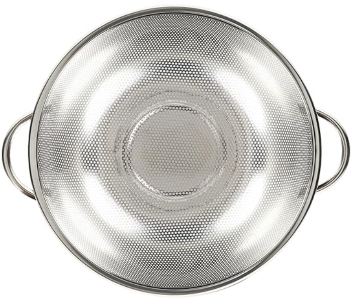 Royalford RF12684 28.5cm Large Strainer Vegetable Sifter Rice Colander - Silver in UAE