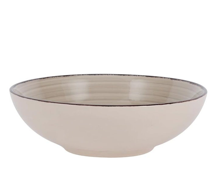 Royalford RF12669 7.5 Inch Stoneware Soup Plate - Beige in UAE