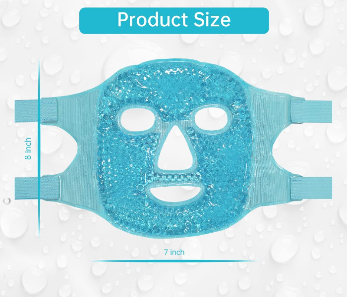 Cold Face Eye Mask Ice Pack Reduce Face Puff, Dark Circles, Gel Beads Hot Heat Cold Compress Pack, Face SPA for Woman Sleeping, Pressure, Headaches, Skin Care, Post Laser in KSA
