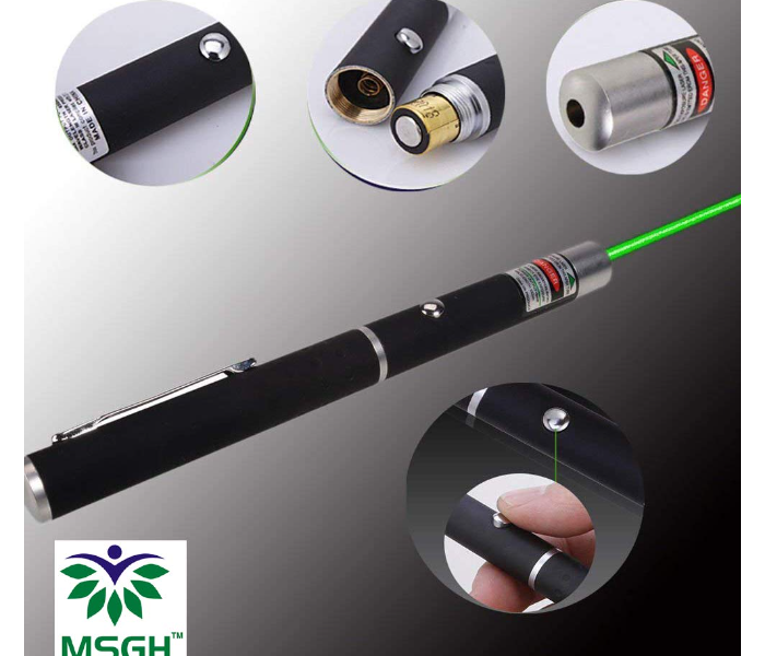 Multipurpose Green Laser Light Disco Pointer Pen Beam with Adjustable Antena Cap to Change Project Design for Presentation in KSA