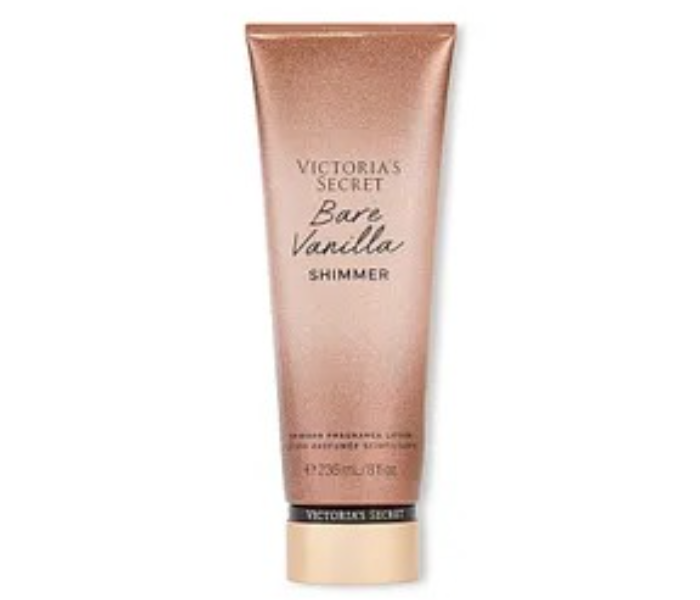 Victoria's Secret Bare Vanilla Shimmer Lotion 236ml – Warm Vanilla Glow Body Moisturizer in UAE