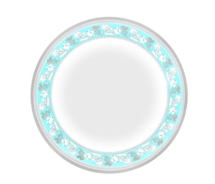 Royalford RF12707 Melamine Ware 10 Inch Deep Dinner Plate - White in UAE