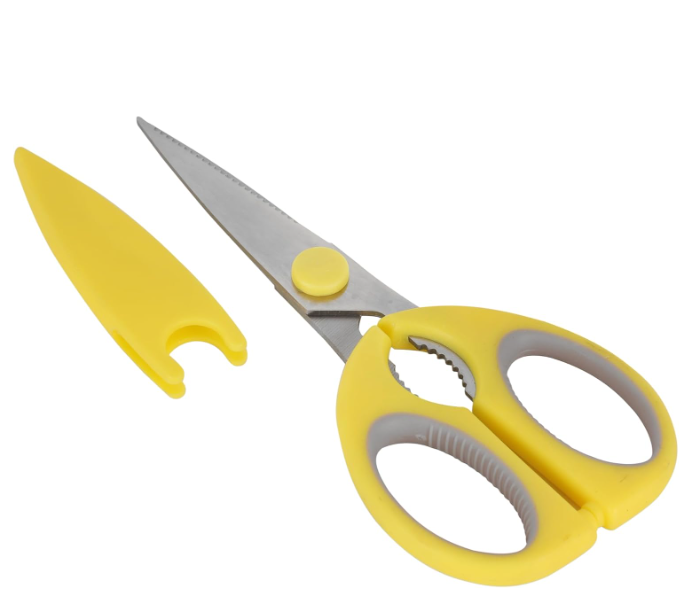 Royalford RF12645 Kitchen Scissors 2 in1 Design with Stainless Steel Blade and PP Handle - Assorted in UAE