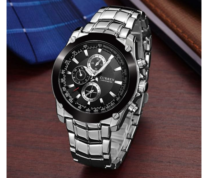 Curren 8025 Stainless Steel Analog Casual Watch For Men in UAE