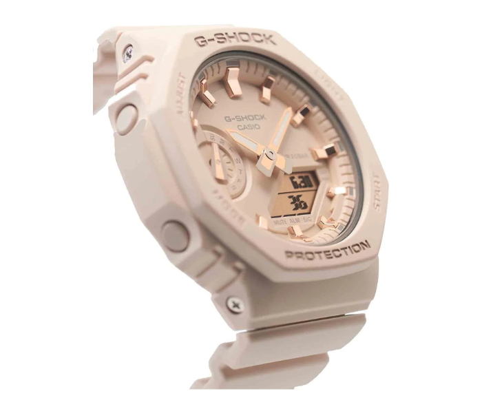 Casio G-Shock GMA-S2100-4AER Multi-Function Watch with Plastic Strap for Women - Pink in UAE