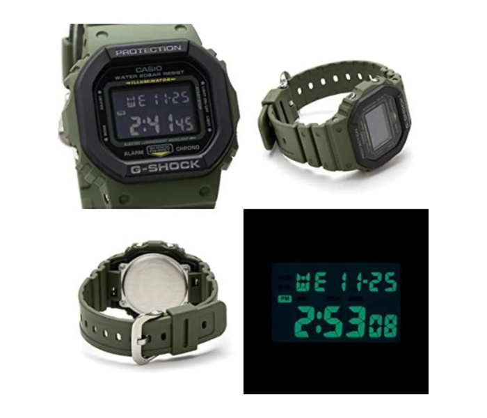 Gshock DW-5610SU-3ER Unity Color Military Green Square Digital Men's Watch - Khaki in UAE