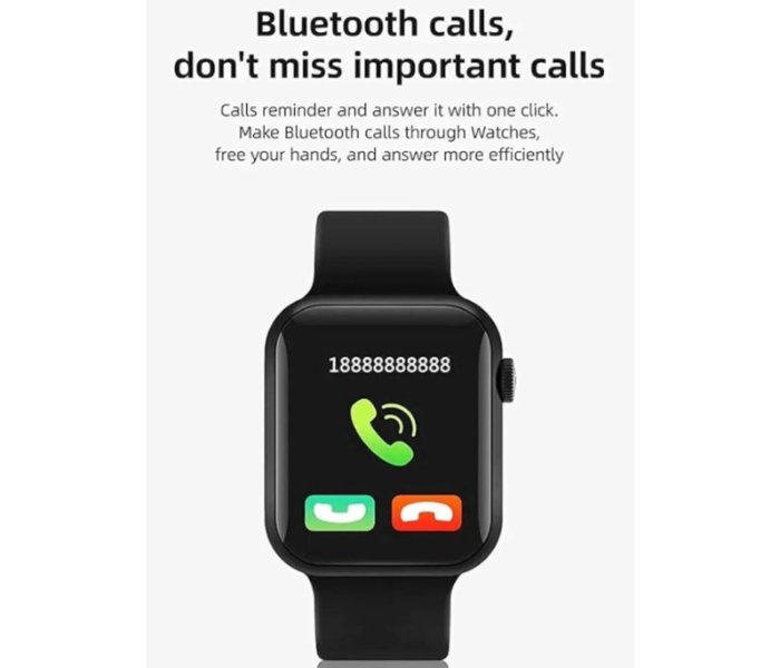 MACON JPN3572 T800 Smart Watch with Bluetooth Calling, Music, 1.44