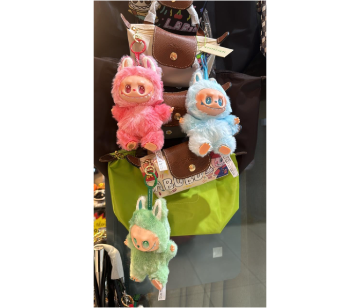Trending Labubu Exciting macaron Vinyl Collectible Doll keychain Random Design and Colors Monster Series Blind Box in UAE