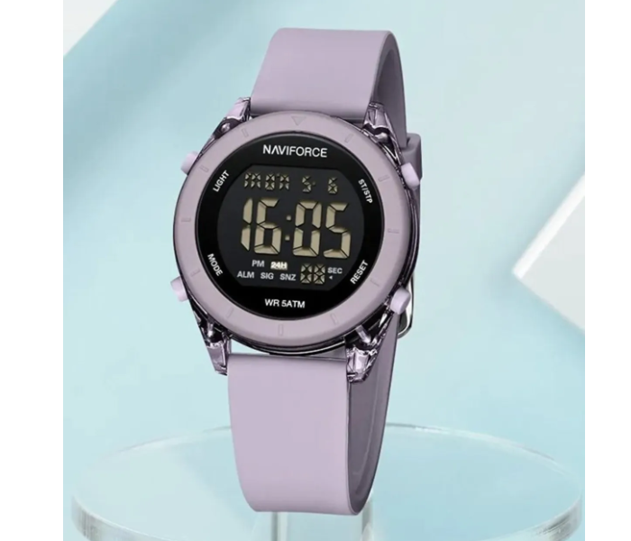 Naviforce NF7108PRL NF 7108 Women's Digital Watch – Stylish, 5ATM Waterproof, 1-Year Warranty - Purple in UAE