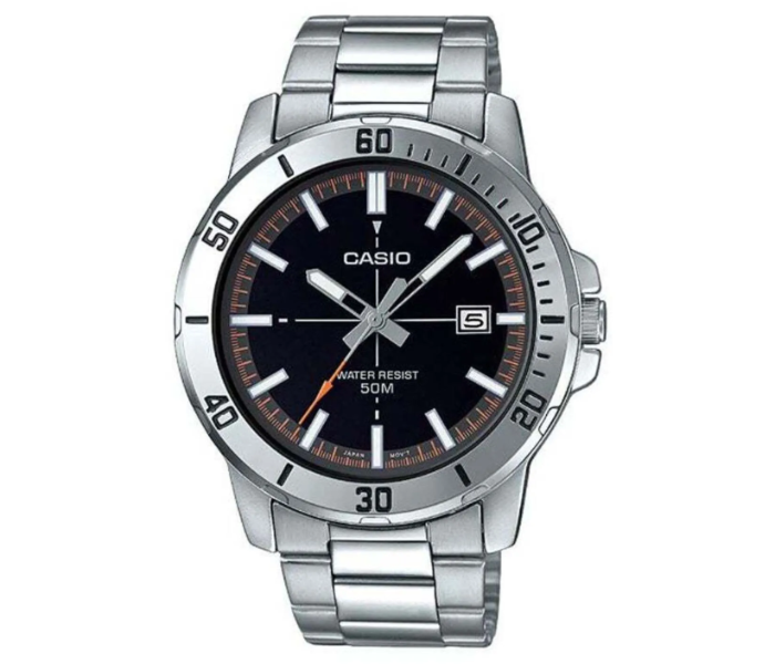 Casio JPNCAS Men's Stainless Steel Analog Watch Mtp-vd01d-1e2vudf - 49 Mm - Silver in UAE