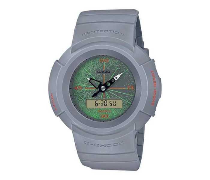 Casio AW-500MNT-8ADR Analog Plus Digital Round Watch AW-500MNT-8ADR - 55 mm - Grey in UAE