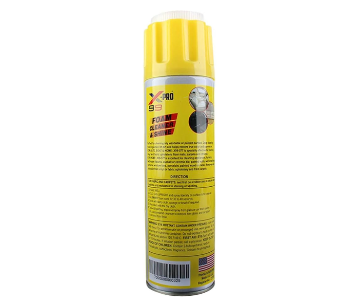 X99 Pro Multipurpose Foam Cleaner and Shine All in One Spray for Car Home Kitchen and Upholstery Made in USA in UAE