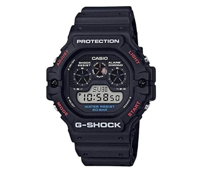 Casio G-Shock DW-5900-1DR Men's Quartz Watch Digital Display and Resin Strap - Black in UAE