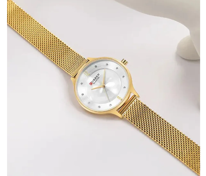 Curren 9036 Beautiful Analog Quartz Wrist Watch for Ladies - Gold in UAE