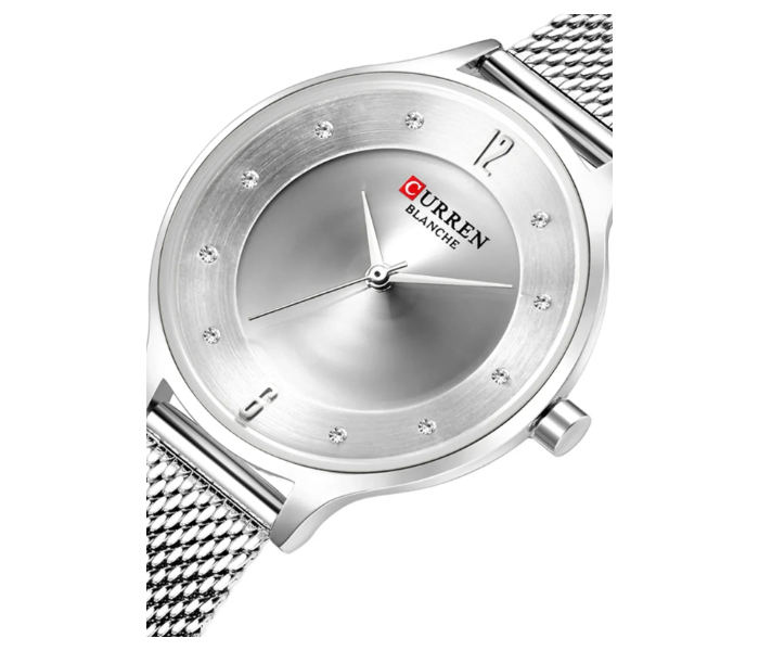 Curren 9036 Original Brand Band Wrist Watch For Women With Free Box - Silver in UAE