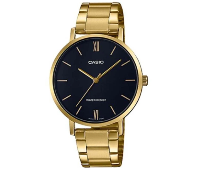 Casio Ltp-vt01g-1budf Stainless Steel Analog Wrist Watch 34 Mm - Gold in UAE