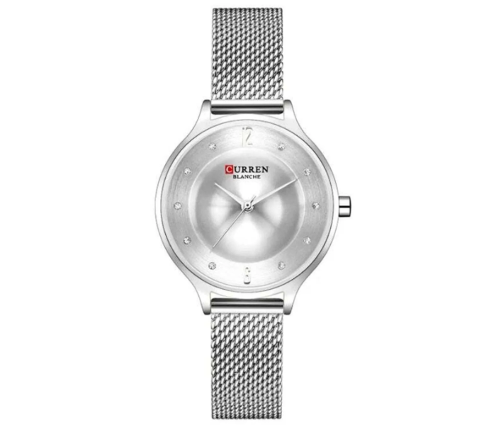 Curren 9036 Original Brand Band Wrist Watch For Women With Free Box - Silver in UAE