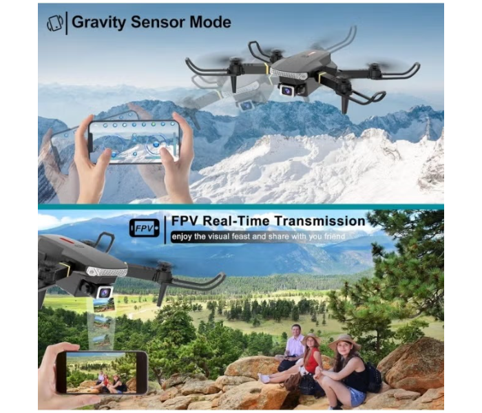 MACON E99 RC Drone with 4K Camera, Brushless Motor, Auto Return, Follow Me Function in UAE