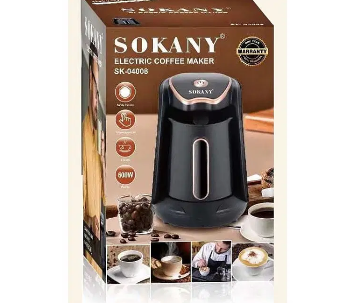 Sokany Electric Turkish Coffee Machine Easy Coffee Maker Cordless Electric Pot Portable For Office Home Café 250ml Travel Coffee Maker in UAE