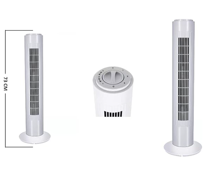 Milton Tower Fan 29 Inch 45 Watts White Color Model in KSA