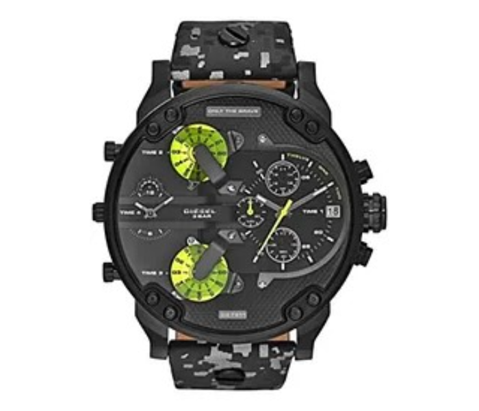 Diesel Fall 2014 DZ7311 57mm Stainless Steel Case Grey Cloth Mineral Men's Watch, Analog Display, Ja in UAE