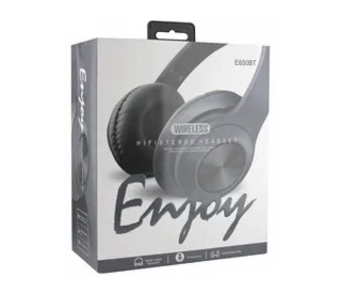 MACON Enjoy E 650 BT Wireless Stereo Headset - Grey in KSA