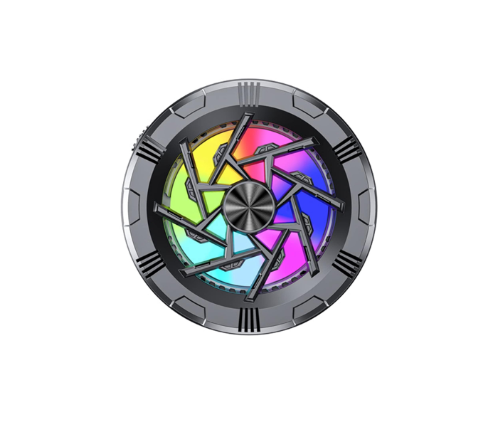 Universal RGB Phone Cooler Fan – Magnetic Mobile Radiator with Fast Heat Dissipation, Silent Operation, LED Lights – USB Powered Gaming Phone Cooler for iPhone & Android in KSA