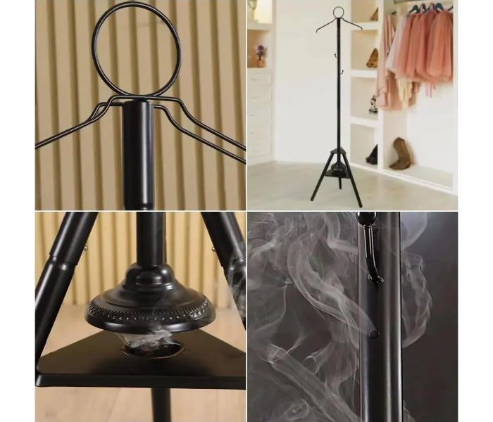 DENX DX3619 Aromatherapy Floor Clothes Hanger – 175 cm Height, Durable Iron Construction with Integrated Censer for Fragrance, Elegant Multi-Purpose Clothes Stand for Home, Majlis & Boutiques in KSA