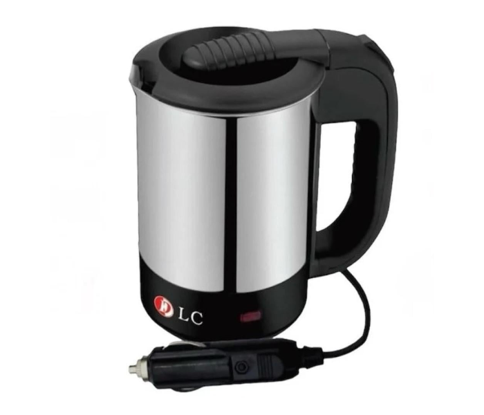 DLC-HT2250 Travel Electric Kettle for Car – 500ml Stainless Steel, 150W, 12V DC, Portable Water Boiler with Removable Lid in KSA