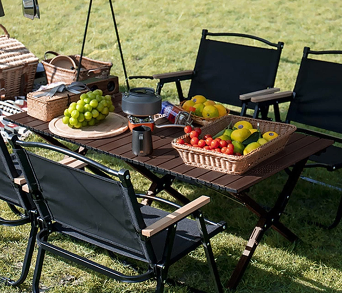 Toby’s Table-01 Sturdy Foldable Wooden Table with 6 Legs – Indoor & Outdoor Use in UAE