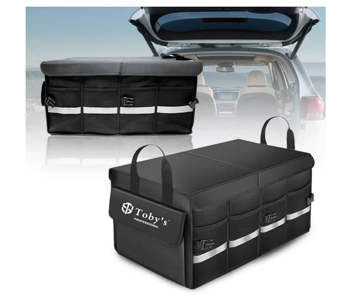 Waterproof Foldable Car Trunk Organizer – Multi-Compartment Storage with Cover in UAE