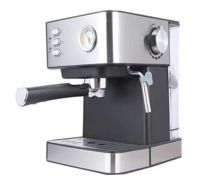 DENX Espresso Coffee Machine 850W with Milk Frother, 1.6L Water Tank, Dual Stainless Steel Filter, Steam Wand, Professional Barista Cappuccino & Latte Maker, Compact Home Coffee Maker DX2093 in KSA
