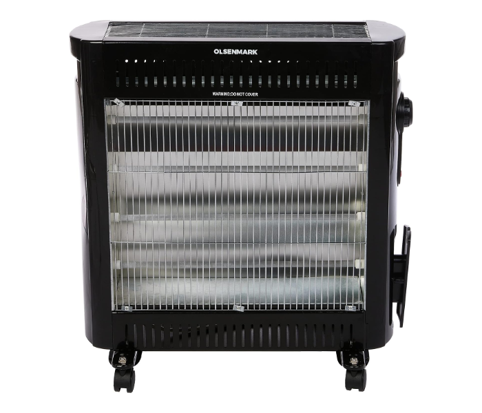 Olsenmark OMQH1841 Quartz Heater 2000W – Adjustable Power, Indicator Light, Carry Handle & Wheels in KSA