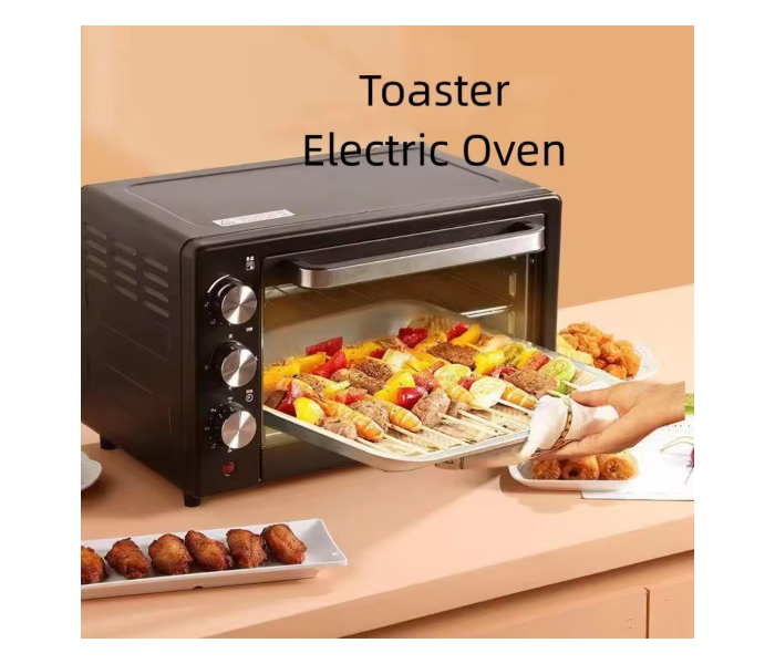 DLC-2328 Electric Oven Toaster – 28L Capacity, 1400W, Adjustable Temperature & Timer, Multi-Function Baking, Roasting & Grilling in KSA