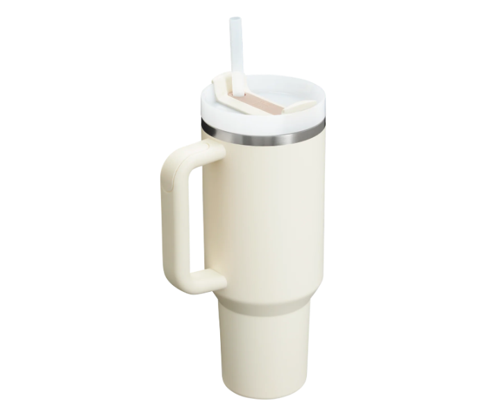 Stanley Quencher 1,18 L H2.0 Flowstate Stainless Steel Vacuum Insulated Tumbler With Lid And Straw Cream Color in UAE
