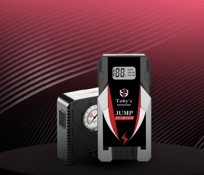 Toby’s X6 Portable Car Jump Starter 12V Battery Booster with LED Display & Power Bank in UAE
