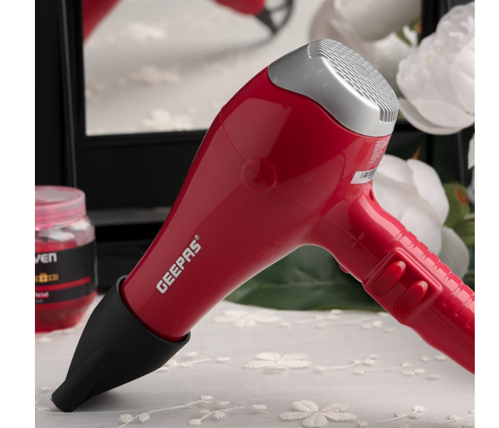Geepas GHD86071 1500W Hair Dryer – High Speed, Cool Shot, 2-Speed & 3-Heat Settings, Pink in KSA