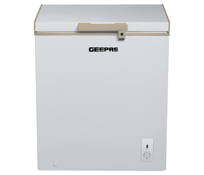 Geepas GCF1709WSH 145L Chest Freezer with Adjustable Thermostat – White in KSA