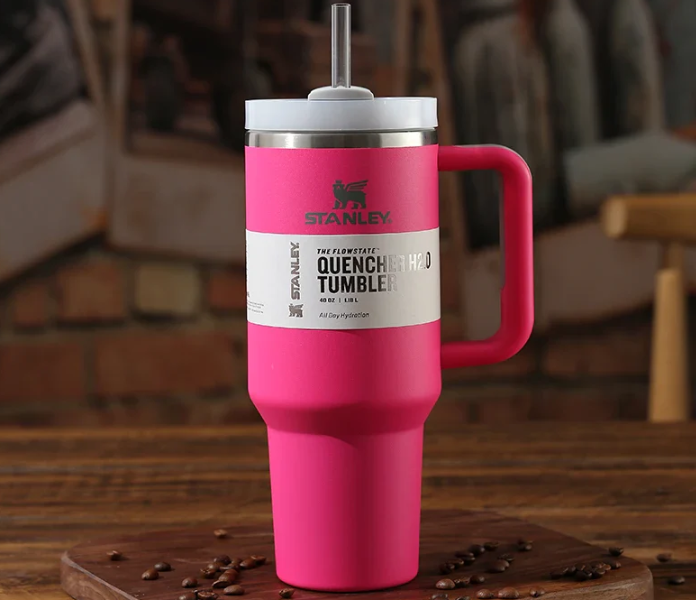 STANLEY Quencher H2.0 Flow State Tumbler 40oz - Dark Pink in KSA