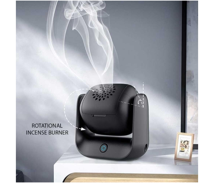 DX1925 Portable Electric Incense Burner – USB Rechargeable Bakhoor Burner with Fast Heating, LED Indicator, Compact Travel Design for Home, Office, and Car in KSA